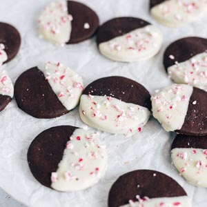 Candy cane cookies