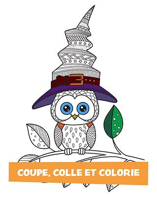 couple, colle et colorie - Halloween