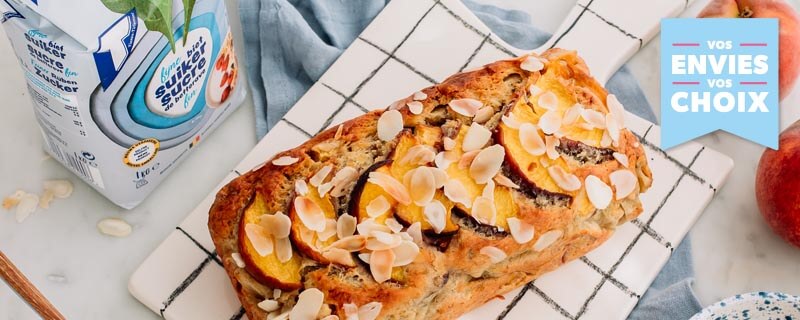 Perzik-bananenbrood
